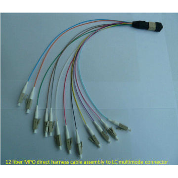 Cable de Dureza Directa al Conector LC Mm 12 Fibra MPO